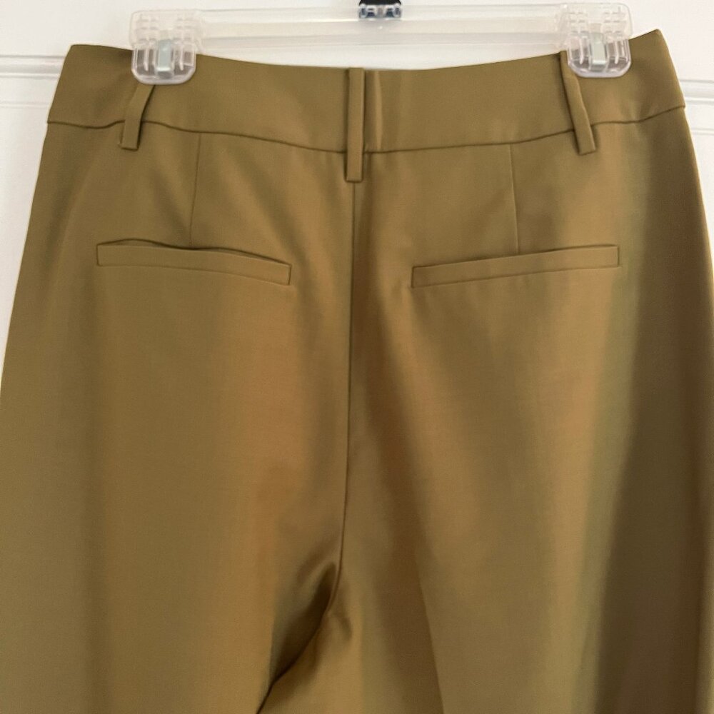 Tibi Stella Tropical Wool  Pant in Dark Hazel Green - 2 - Picture 11 of 13